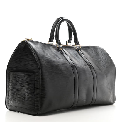 Louis Vuitton Epi Keepall 45 Black 4 of 11