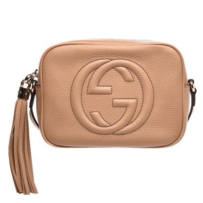Gucci Pebbled Calfskin Small Soho Disco Bag Rose Beige 1 of 7