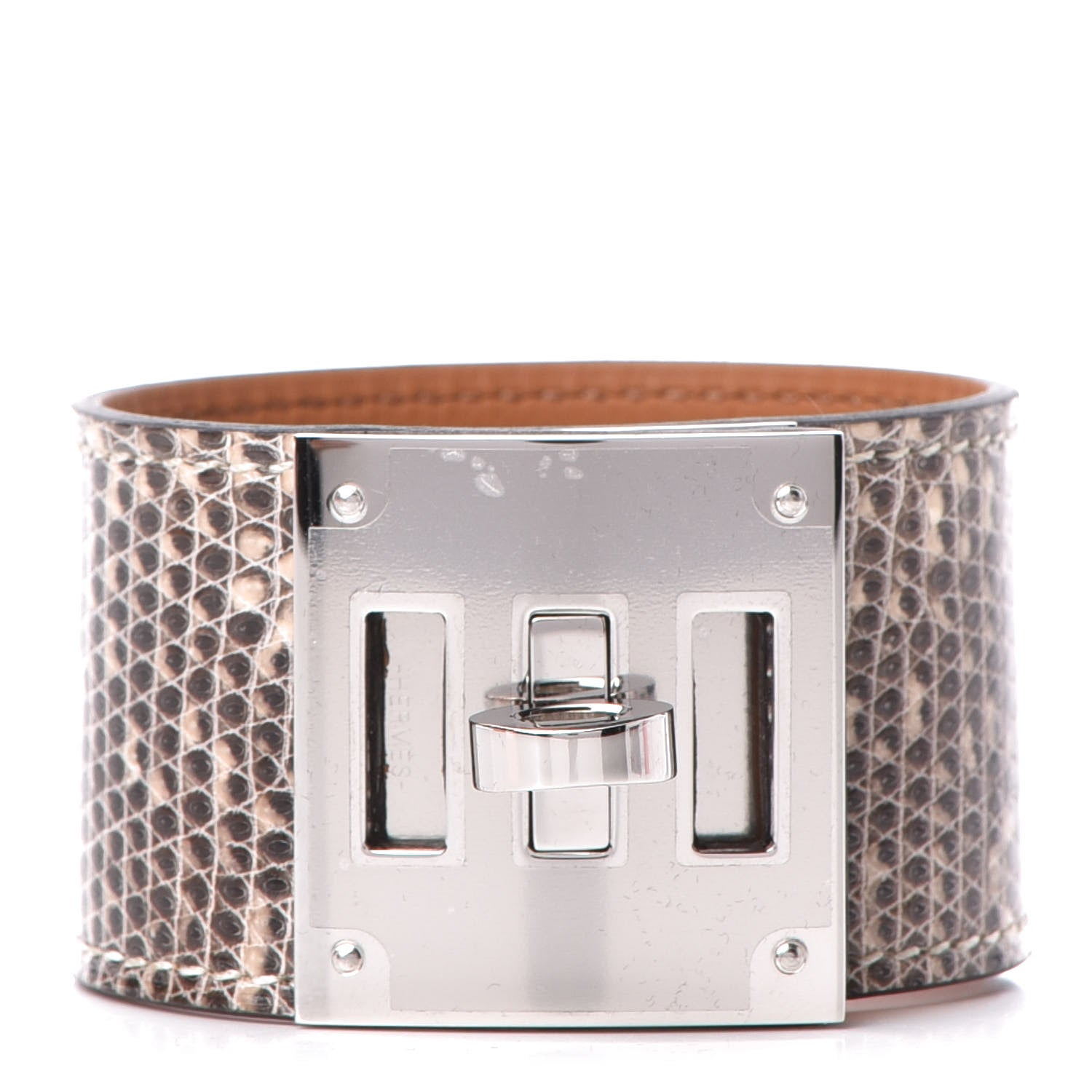 Hermes Lizard Kelly Dog Cuff T2 Ombre 1 of 6