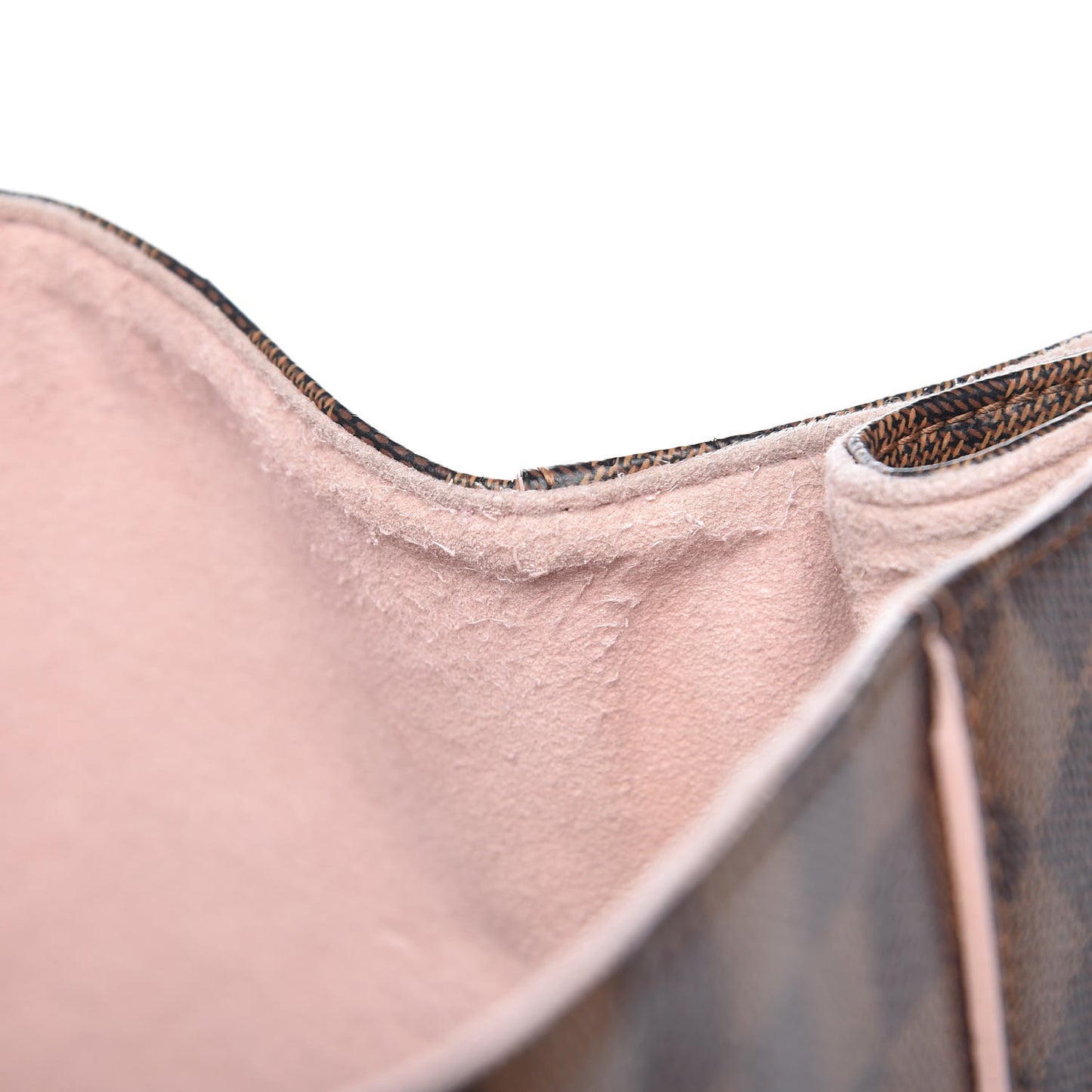 Damier Ebene Caissa Hobo Rose Ballerine