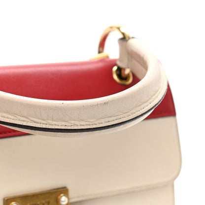 Gucci Calfskin Sylvie Web Small Queen Margaret Top Handle Bag Hibiscus Red Mystic White 16 of 16