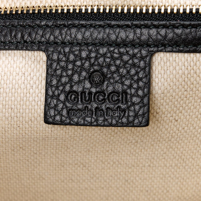 Gucci Pebbled Calfskin Medium Soho Clutch Black 6 of 11