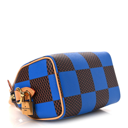 Louis Vuitton Damier Pop Speedy Bandouliere 18 Blue 4 of 10