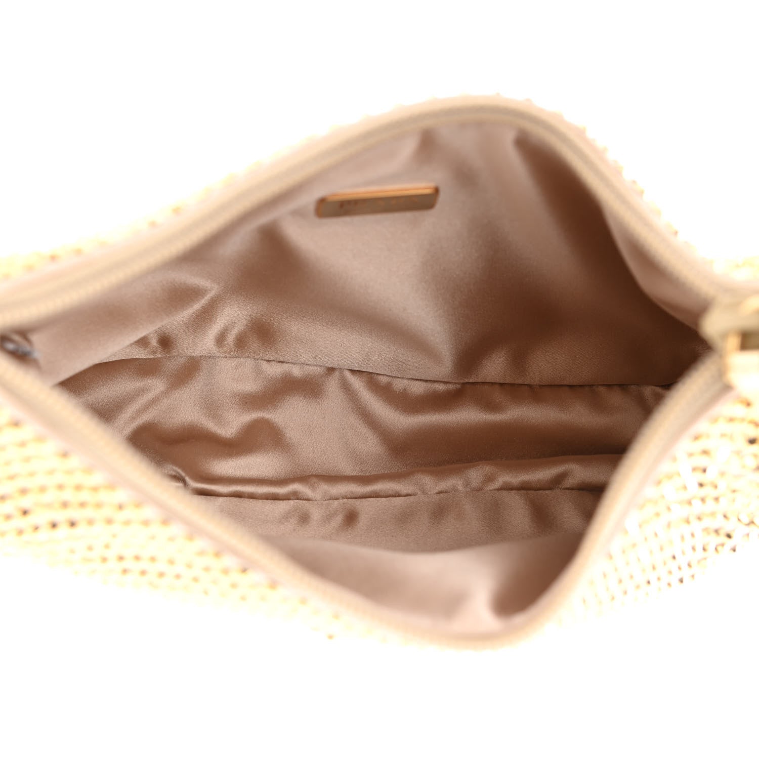 Prada Satin Crystal Mini Re-Edition 2000 Bag Platino 5 of 11