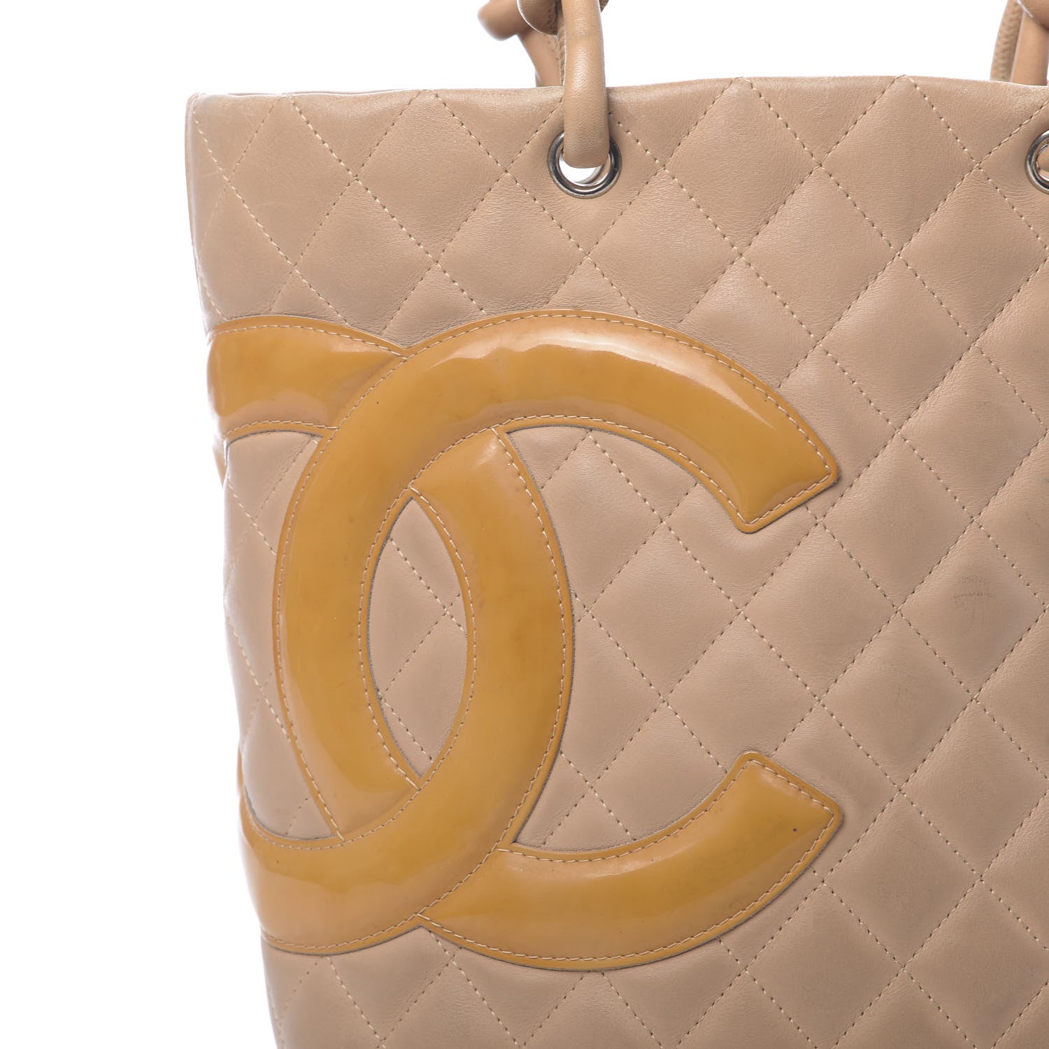 Chanel Calfskin Quilted Medium Cambon Tote Beige 11 of 16