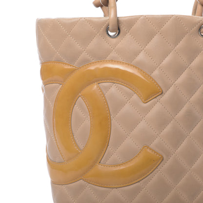 Chanel Calfskin Quilted Medium Cambon Tote Beige 11 of 16