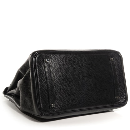 Hermes Taurillon Clemence Birkin 35 Black 4 of 10