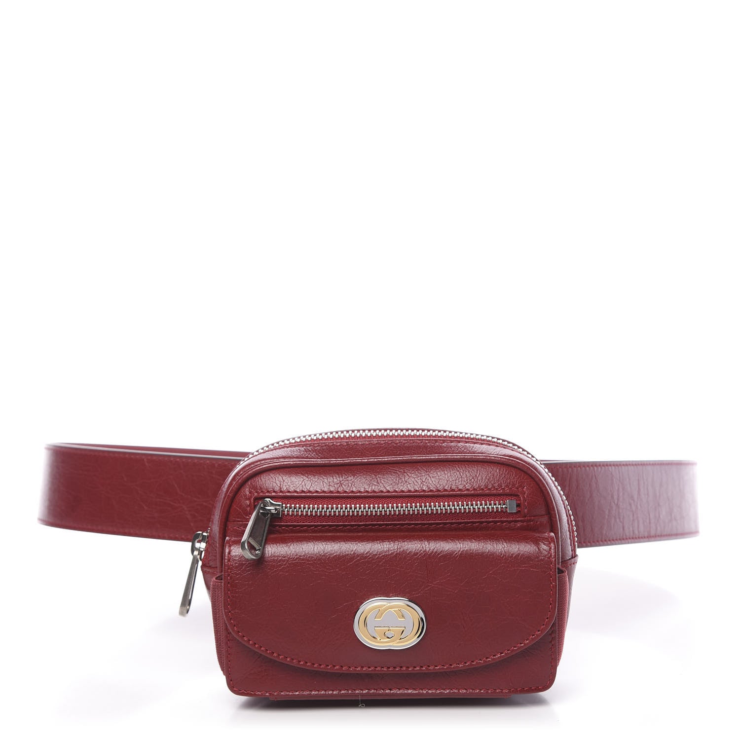 Gucci Fluffy Calfskin Mini Morpheus Belt Bag Red 1 of 11