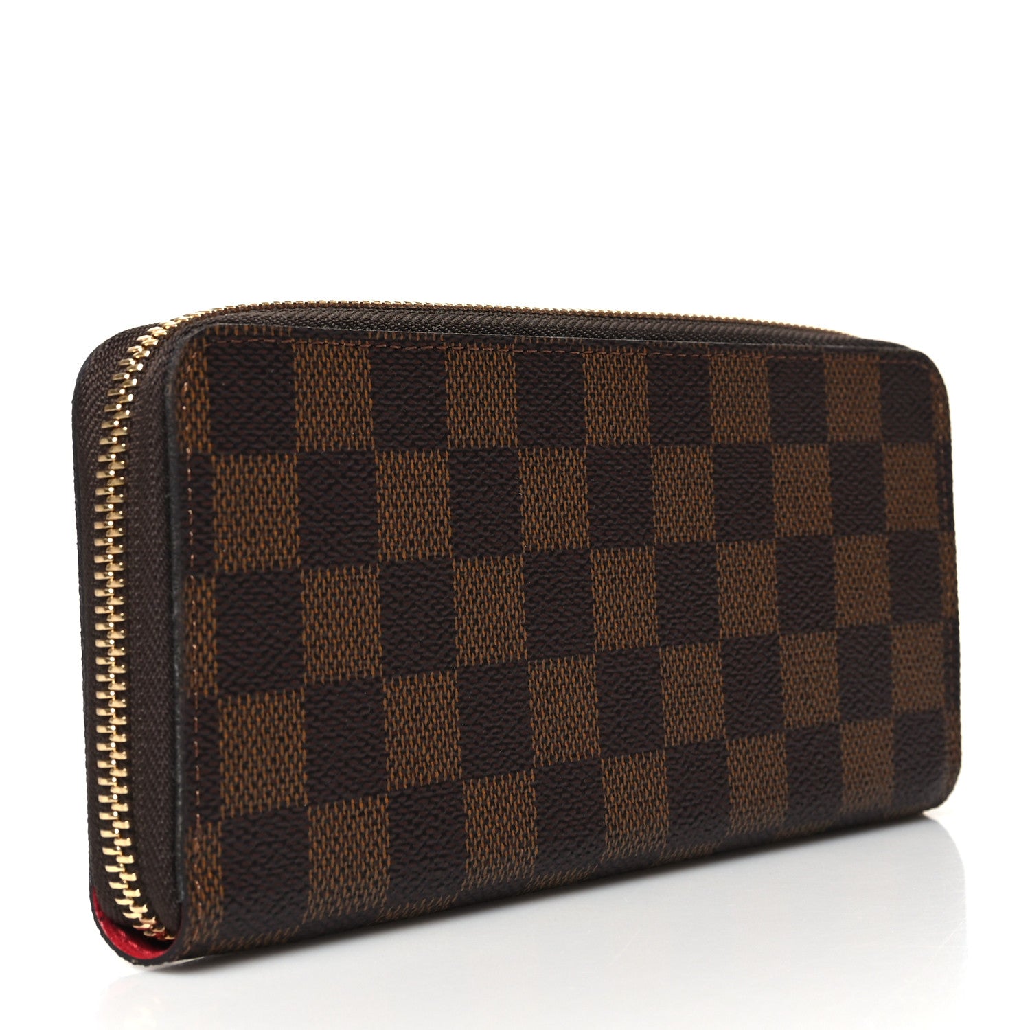 Louis Vuitton Damier Ebene Clemence Wallet Cherry 3 of 9