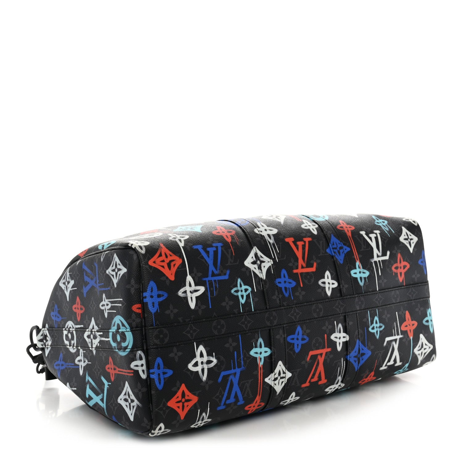Louis Vuitton Monogram Eclipse LV Graffiti Keepall Bandouliere 50 Multicolor 3 of 8