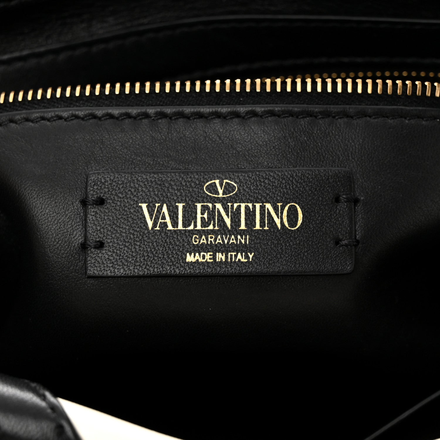 Valentino Garavani Nappa Large Roman Stud Shoulder Bag Ivory Black 6 of 15
