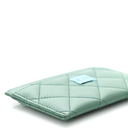 Chanel Lambskin Quilted Card Holder Green 9 of 10