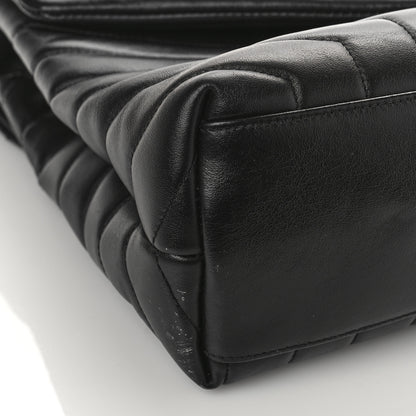 Saint Laurent Calfskin Y Quilted Monogram Medium Loulou Chain Satchel Black 7 of 8