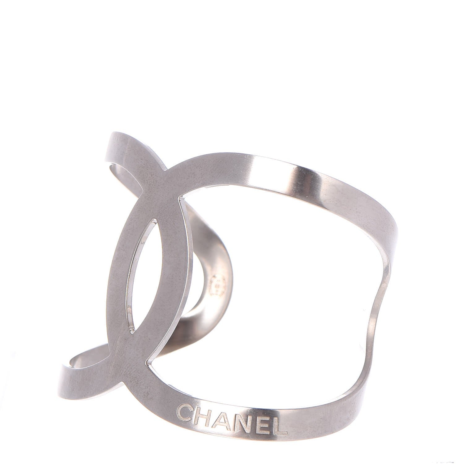 Chanel Metal CC Cuff Silver 3 of 6