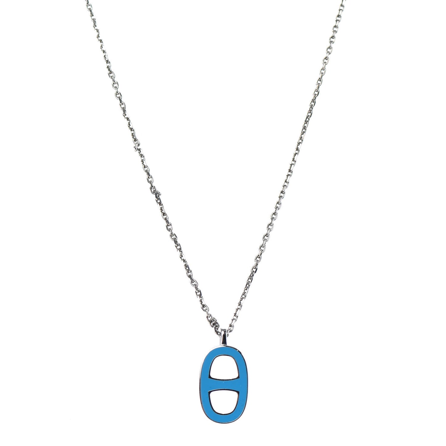 Laquered Iliade Pendant Necklace Bleu Paradis