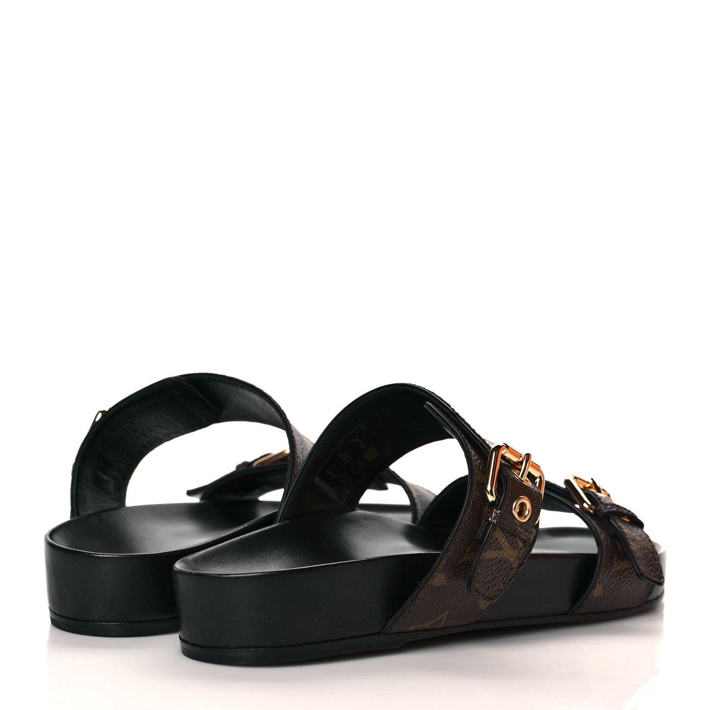 Monogram Bom Dia Mule Sandals 39 Black