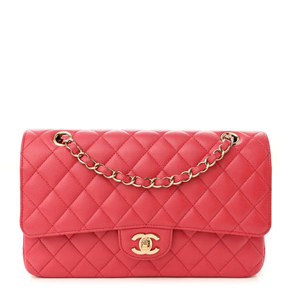 Chanel Caviar Quilted Medium Double Flap Dark Pink 1 of 10