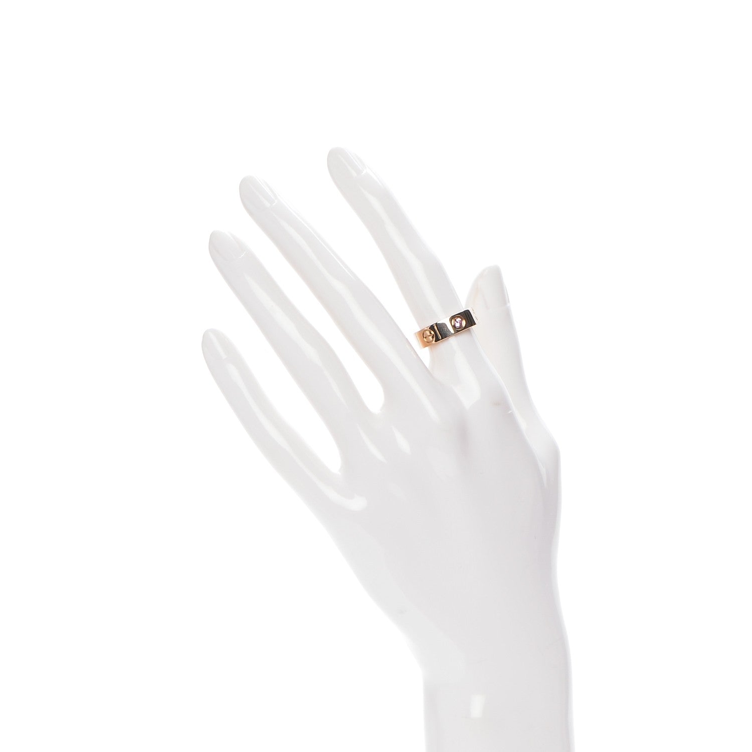 Cartier 18K Pink Gold Pink Sapphire 5.5mm LOVE Ring 49 4.75 2 of 4