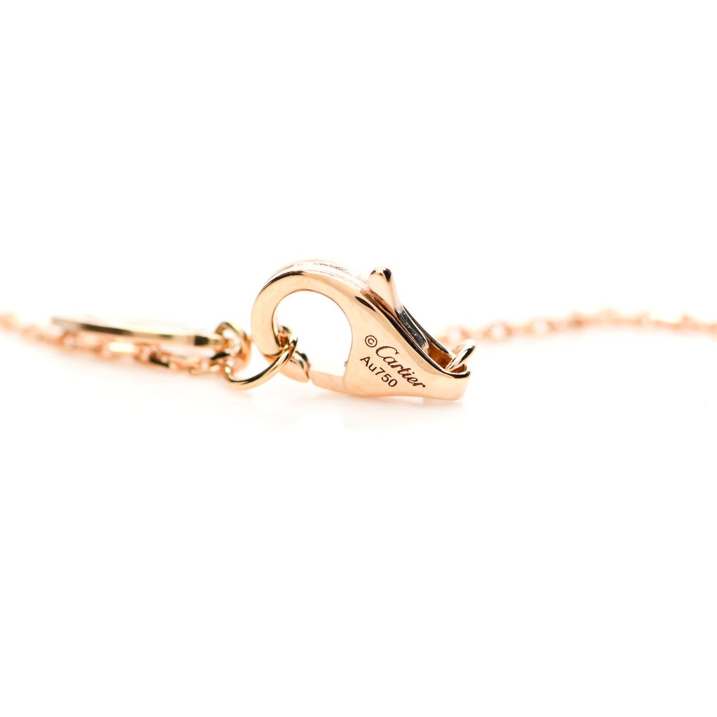 18K Pink Gold Diamond XS D'Amour Pendant Necklace