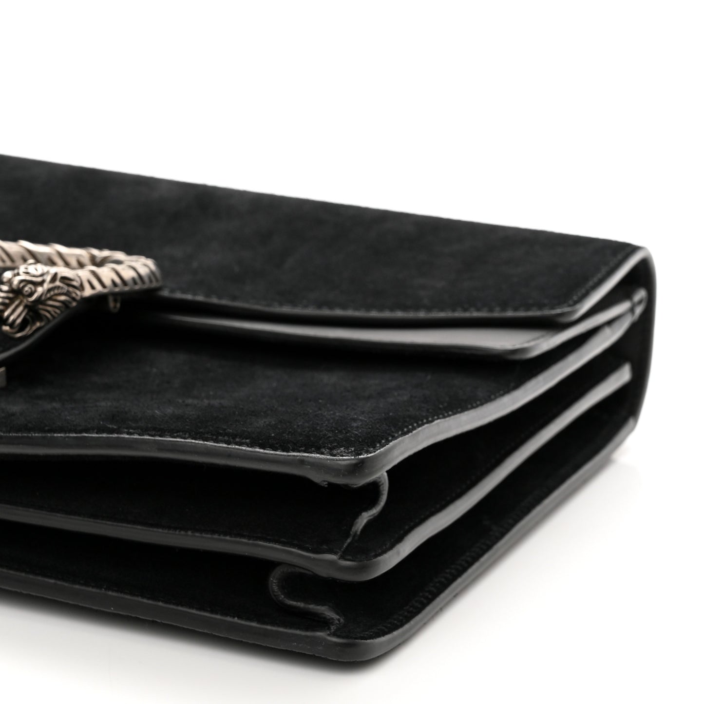 Suede Medium Dionysus Shoulder Bag Black