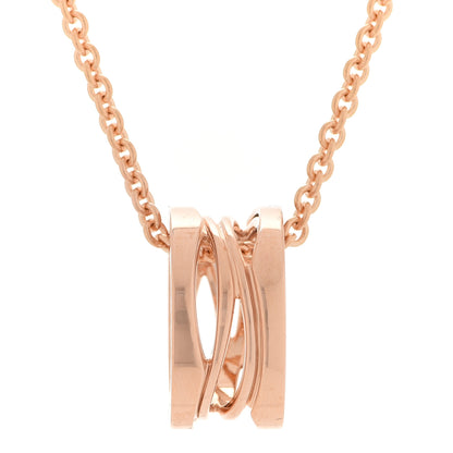 Bulgari 18K Rose Gold B.Zero1 Open Legends Pendant Necklace 4 of 10