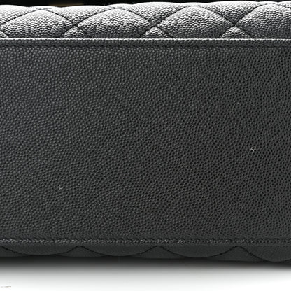 Chanel Caviar Lizard Embossed Quilted Small Coco Handle Flap Black 11 of 12