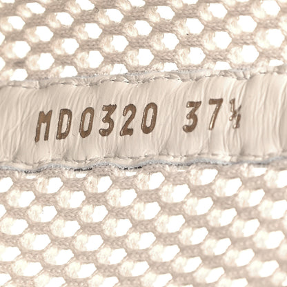 Christian Dior Empriente Mesh Montaigne Knee Boots 37.5 Off White 7 of 7