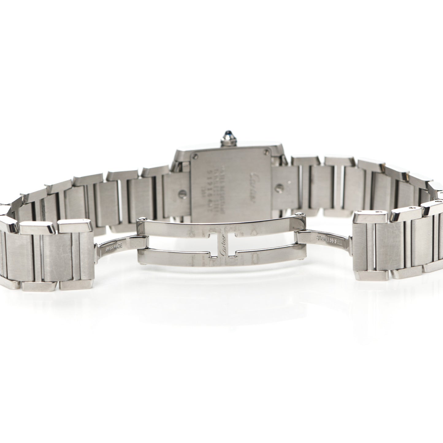 Stainless Steel 20mm Tank Francaise Quartz Watch