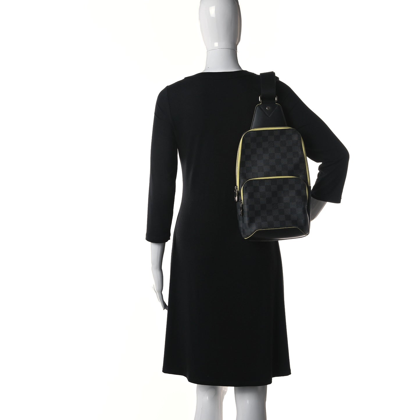 Damier Graphite Avenue Sling Backpack Yellow