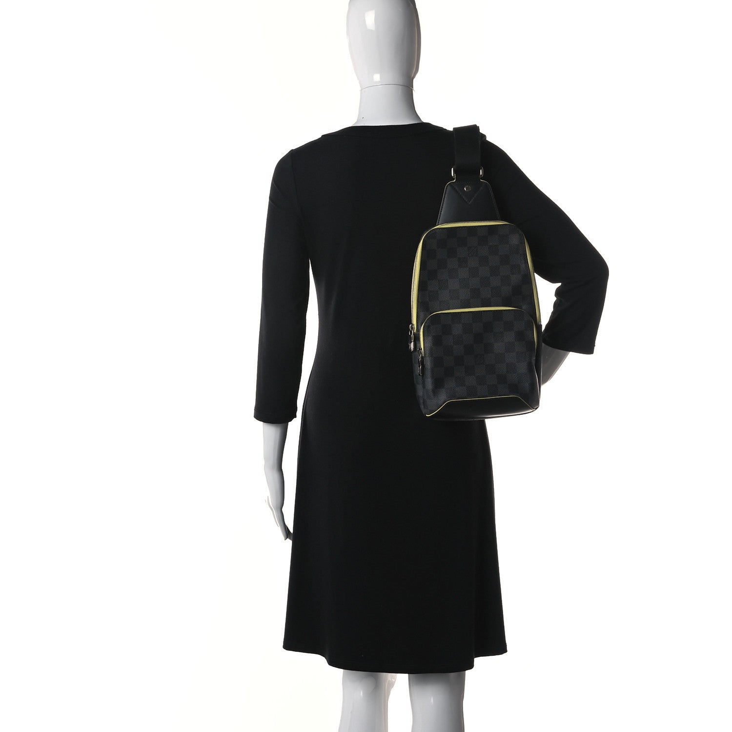Louis Vuitton Damier Graphite Avenue Sling Backpack Yellow 2 of 10