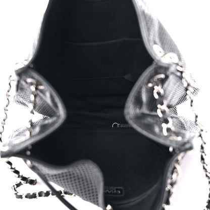 Chanel Calfskin Perforated Up In The Air Tote Black 5 of 12