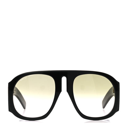 Gucci Oversized Aviator Sunglasses GG0152S Black 2 of 9