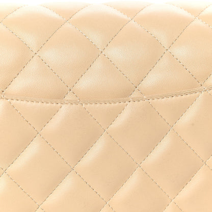 Chanel Lambskin Quilted Jumbo Double Flap Beige Clair 10 of 10