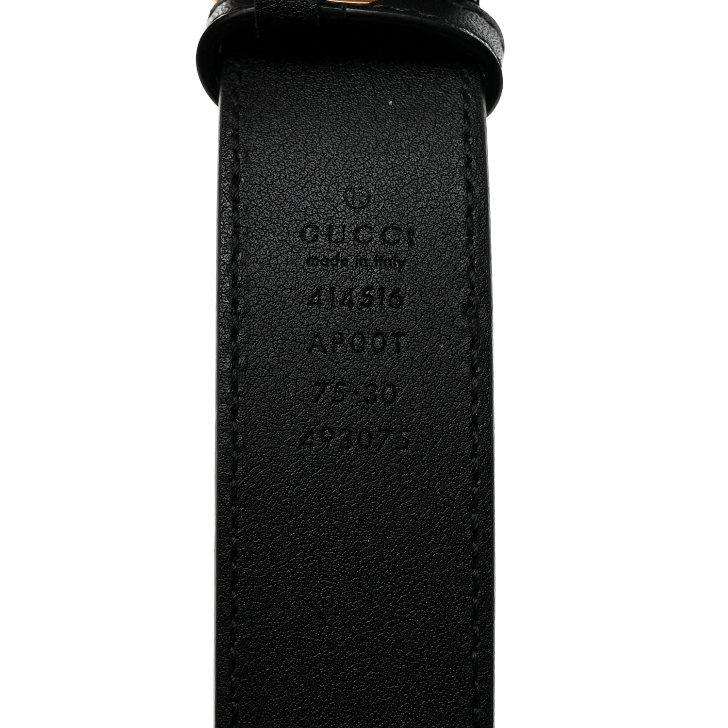 Gucci Moon Calfskin Double G 30mm Belt 75 30 Black 3 of 5