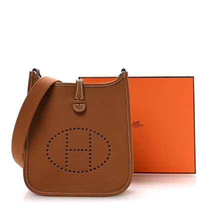 Hermes Taurillon Clemence Evelyne TPM Gold 11 of 11
