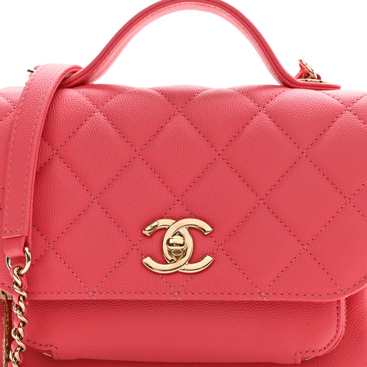 Chanel Caviar Quilted Small Business Affinity Flap Pink 8 of 11