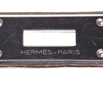 Hermes Taurillon Clemence Shoulder Kelly 40 Etoupe 15 of 38