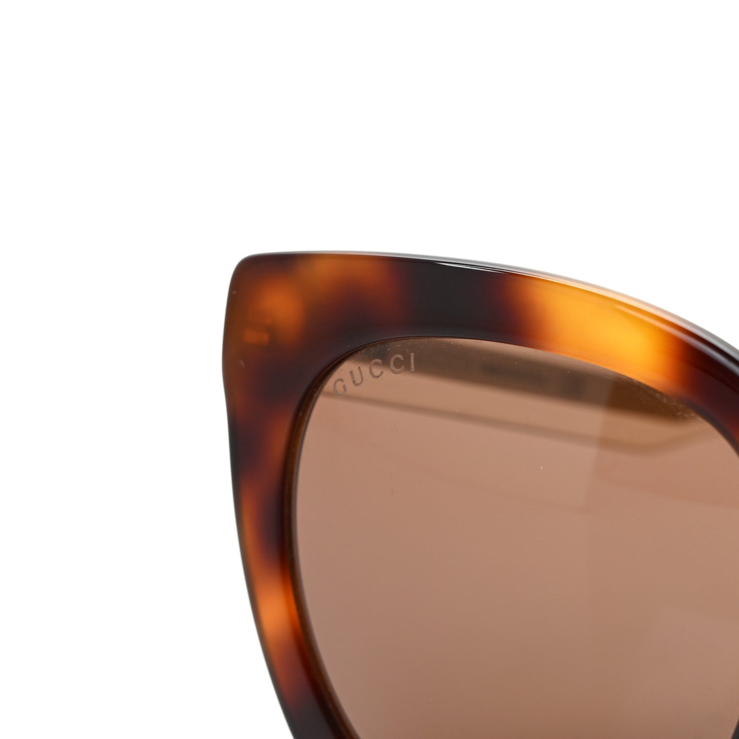Acetate Crystal Square Sunglasses GG0564S Tortoise