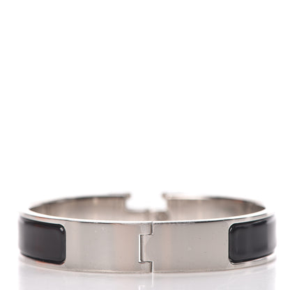 Hermes Enamel Narrow Clic Clac H Bracelet PM Black 3 of 5