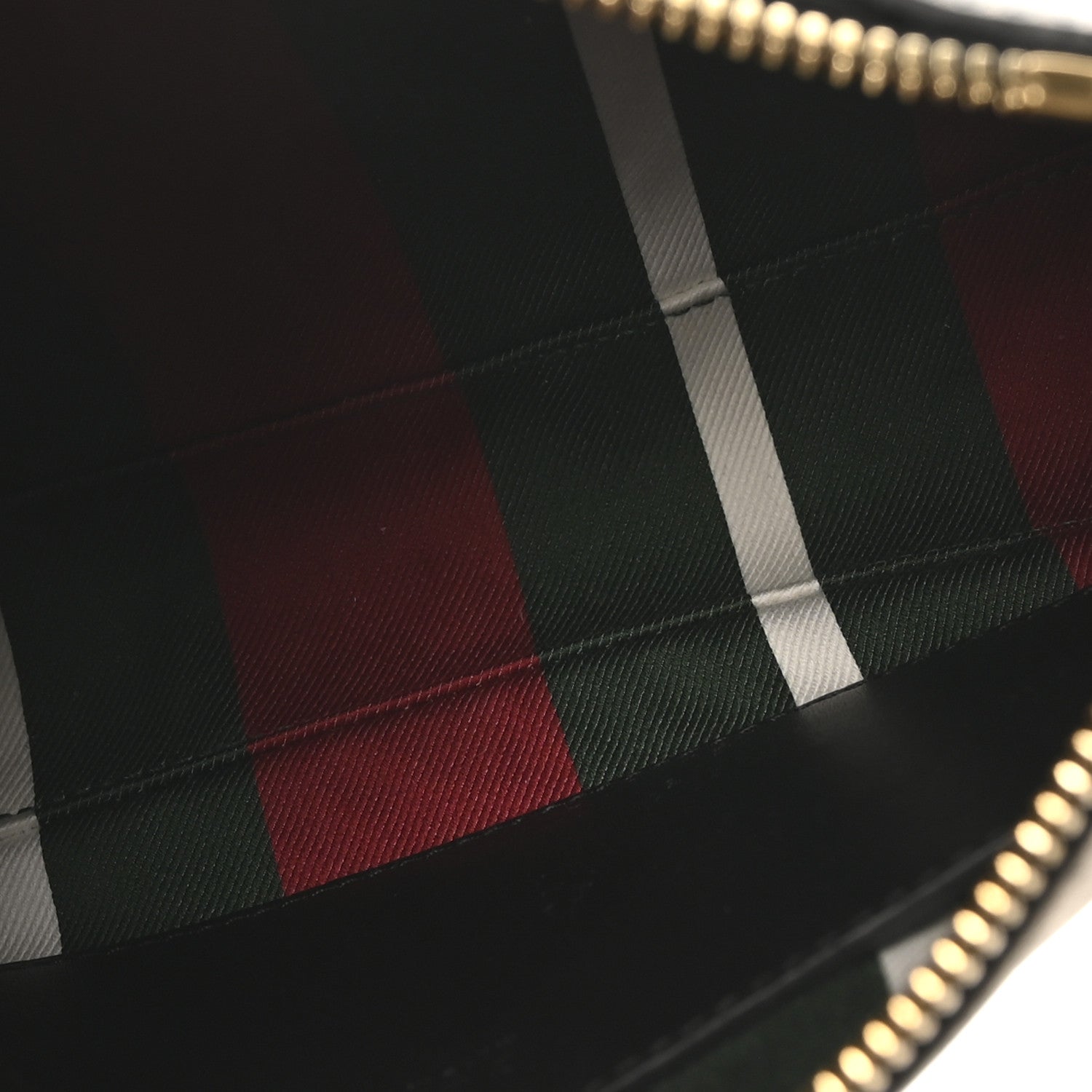 Gucci GG Supreme Monogram Textured Calfskin Small Emblem Shoulder Bag Beige Black 5 of 10