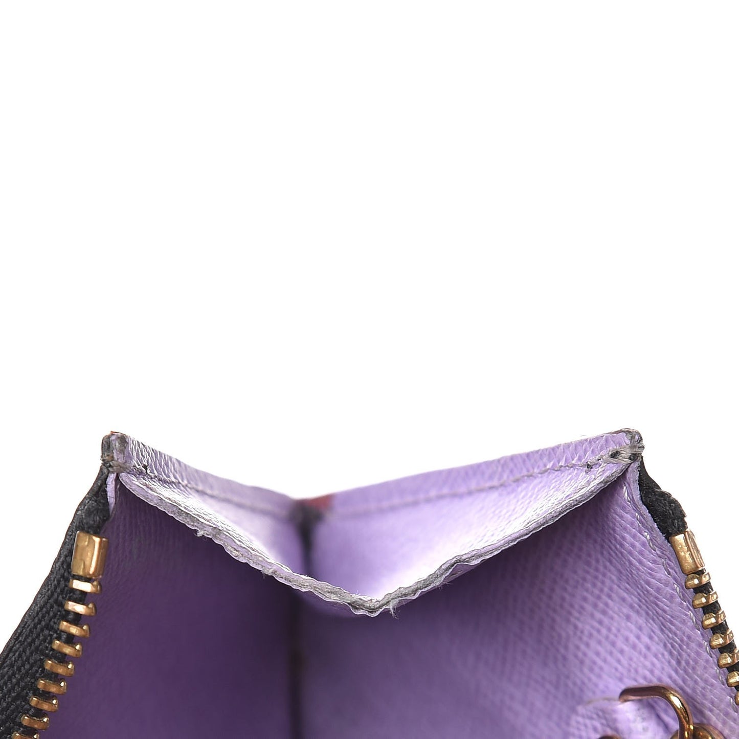 Monogram Multicolor Key Pouch Black Violet