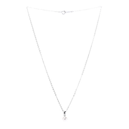 Mikimoto Sterling Silver Akoya Pearl 6mm Pendant Necklace 3 of 7