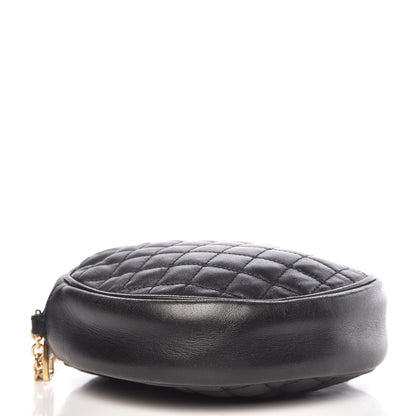 Dolce & Gabbana Lambskin Quilted Round Shoulder Bag Black 4 of 10
