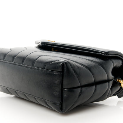 Saint Laurent Calfskin Y Quilted Monogram Toy Loulou Crossbody Bag Black 11 of 11