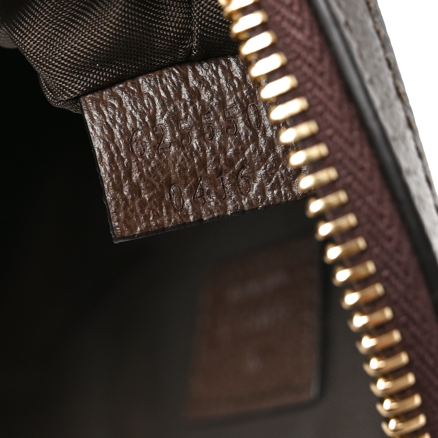 Gucci GG Supreme Monogram Textured Calfskin Web Medium Ophidia Cosmetic Case Beige Ebony New Acero 7 of 10