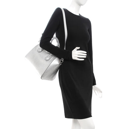Givenchy Metallic Sugar Goatskin Small Antigona Silver 2 of 8