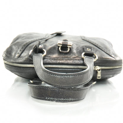 Saint Laurent Stingray Printed Leather Oversized Muse 5 of 10
