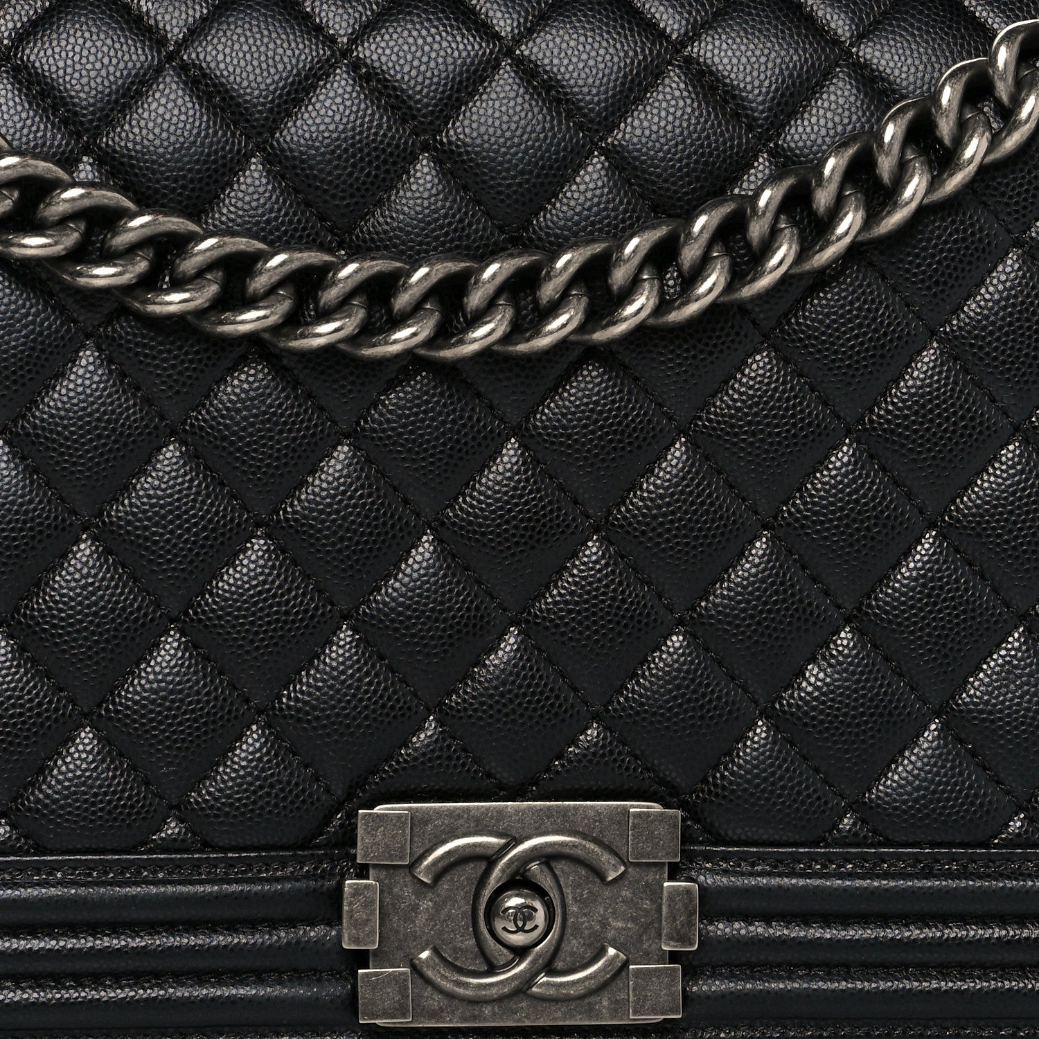 Chanel Caviar Quilted New Medium Boy Flap Black 7 of 10