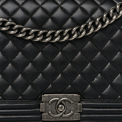 Chanel Caviar Quilted New Medium Boy Flap Black 7 of 10