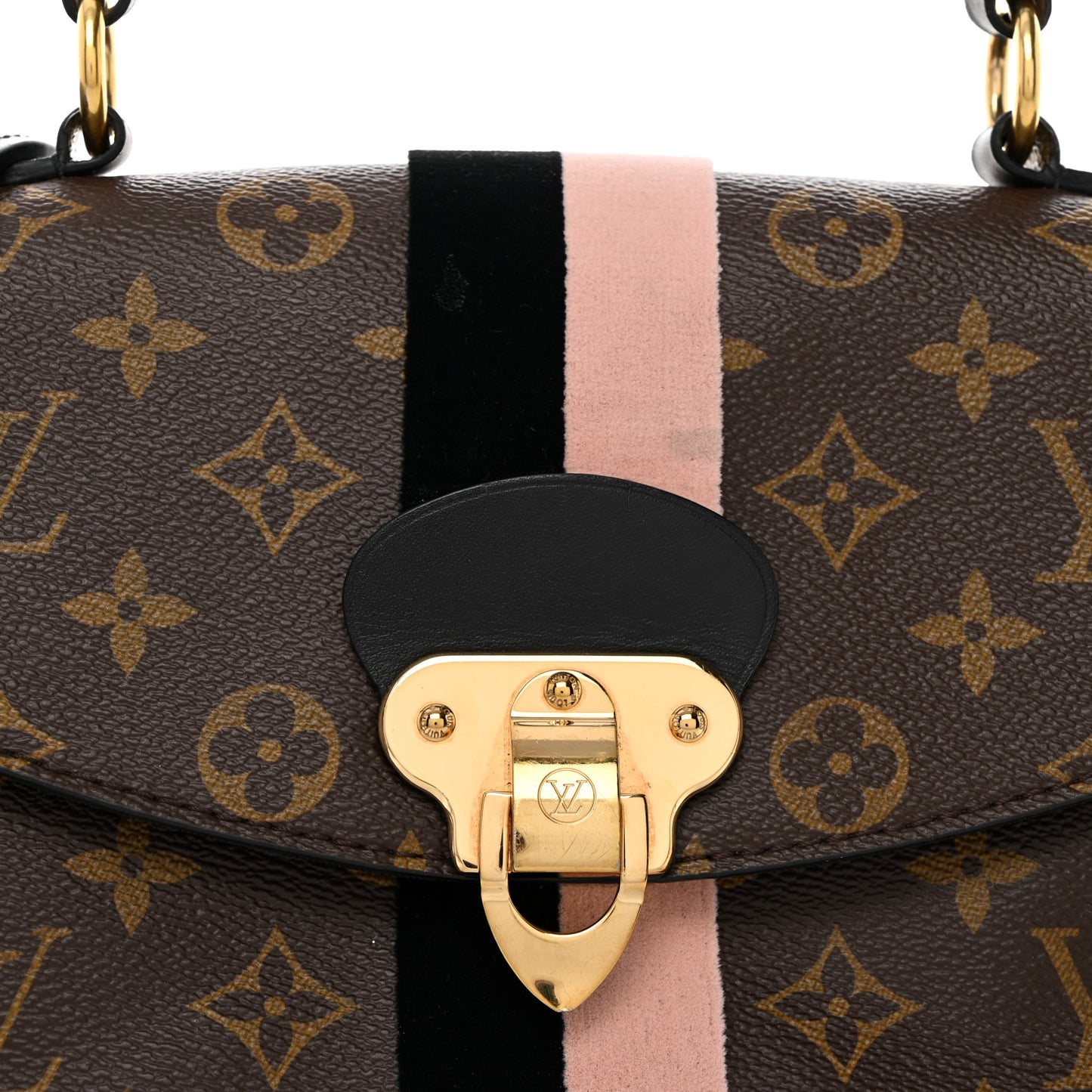 Monogram Georges BB Black Rose Poudre